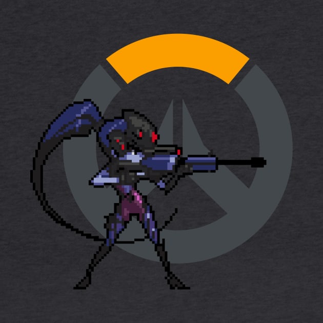 Overwatch - 16-Bit Widowmaker W/ Logo by wyckedguitarist